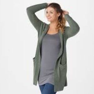 Barefoot Dreams Cozychic Lite Resort Hooded Cardigan Sweater